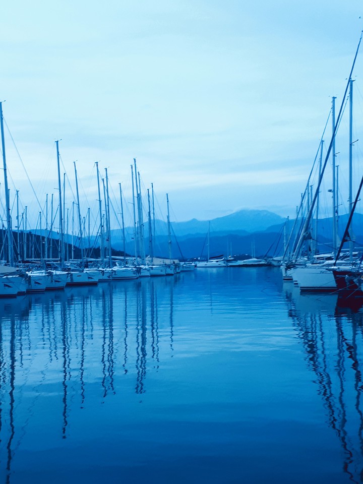#evening#sea#yacht#mountains#Turkey#Fethie