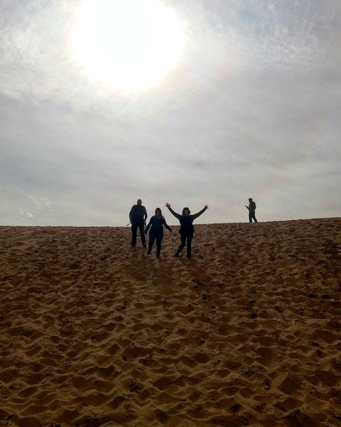 rolling down in the sand