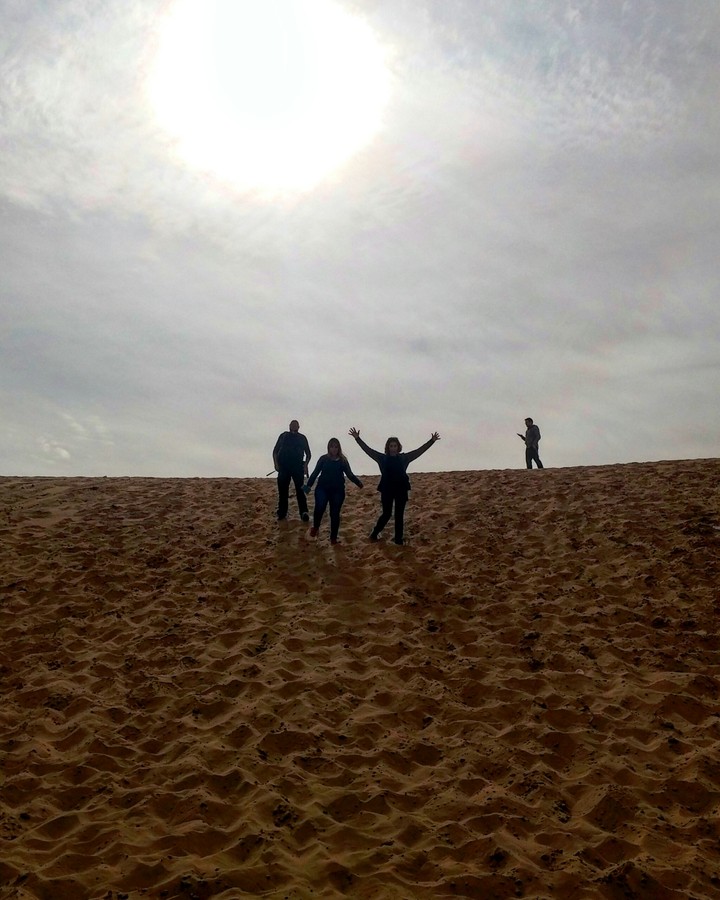 rolling down in the sand