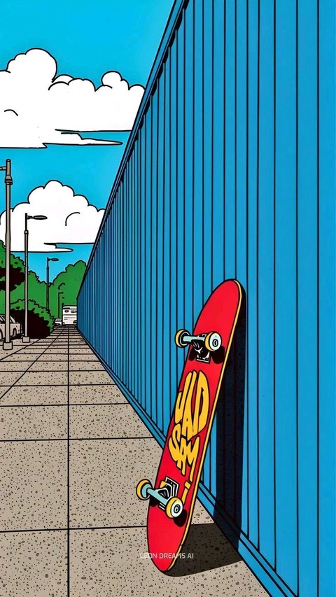 sfondi skateboarding, animation