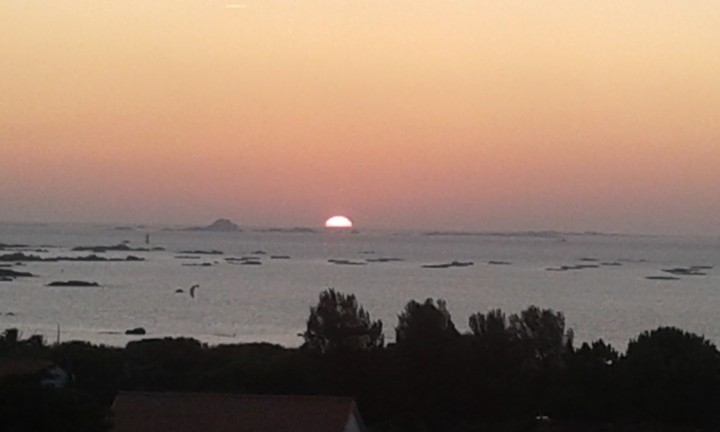 anochecer en el Atlántico