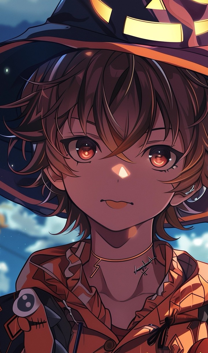 Anime cute boy cartoon