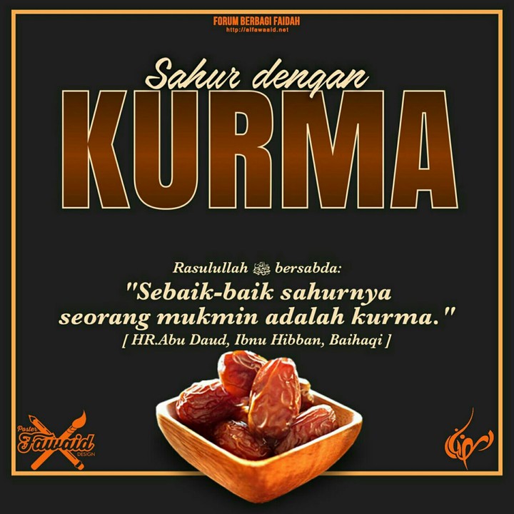 SAHUR DENGAN KURMA