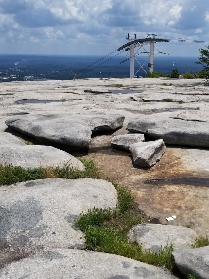 the very top