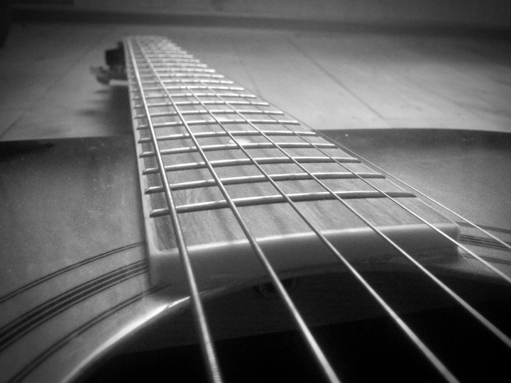 Black guitar