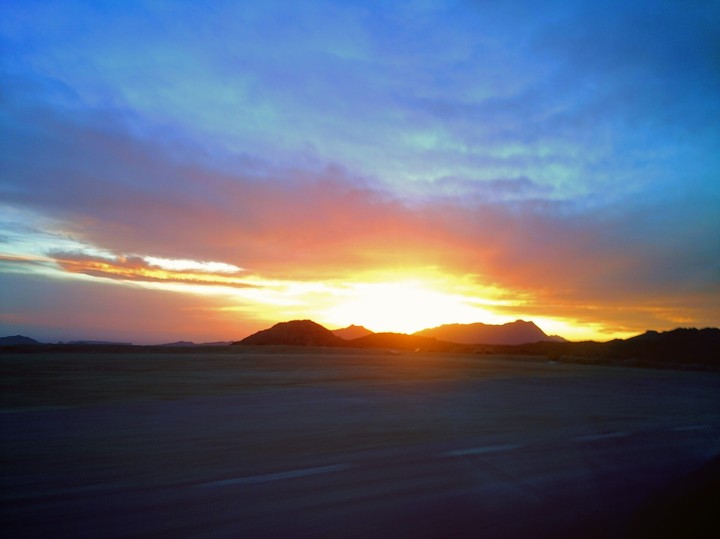 on the road