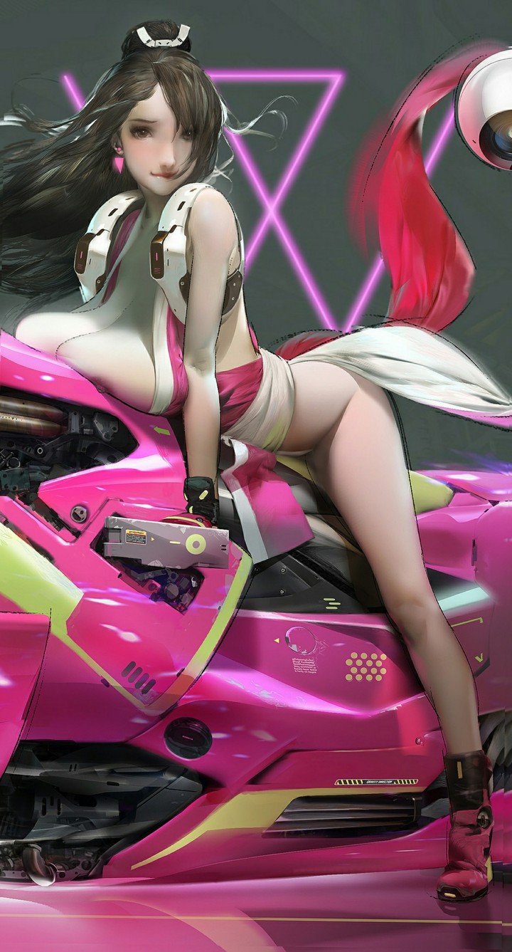 biker girl