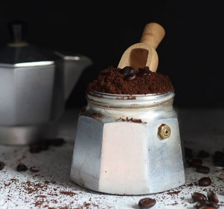 Espresso coffee with mocapat
