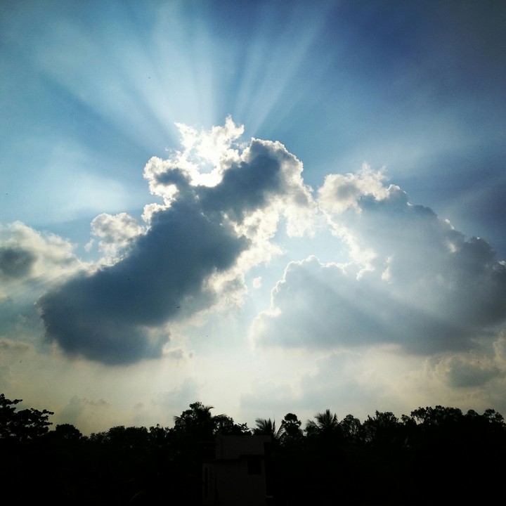 Shining through the clouds!