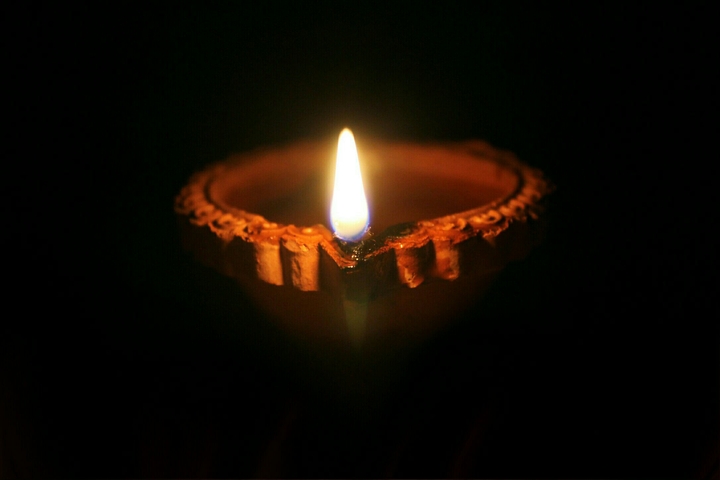 A burning flame