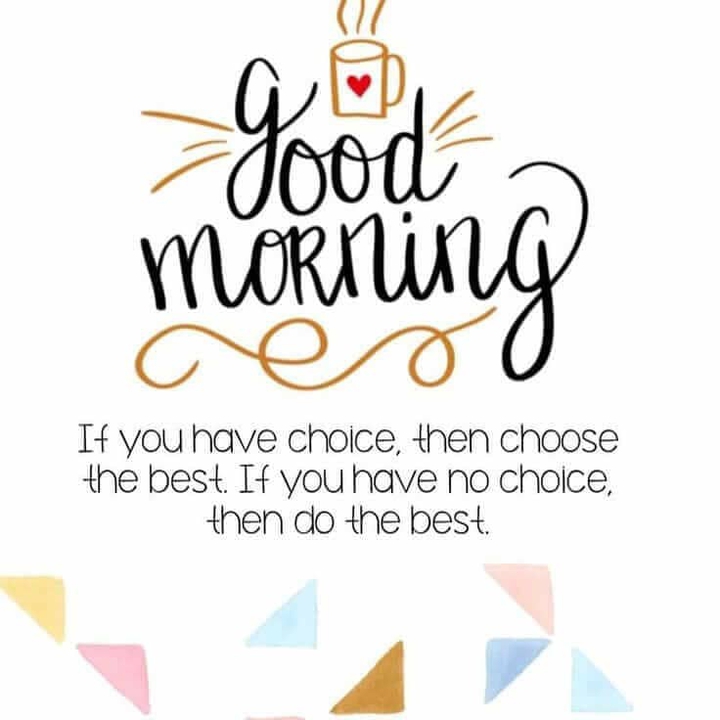 good morning