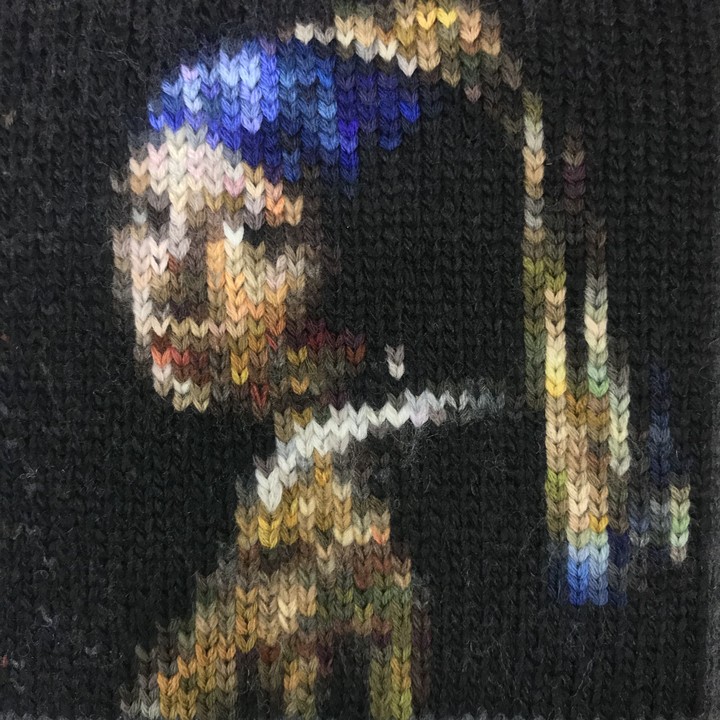 girl with a pearl earring_knitted