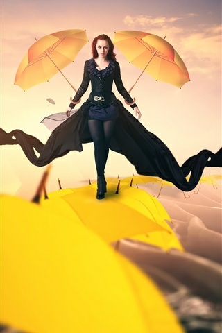 Sorceress － walking on umbrellas