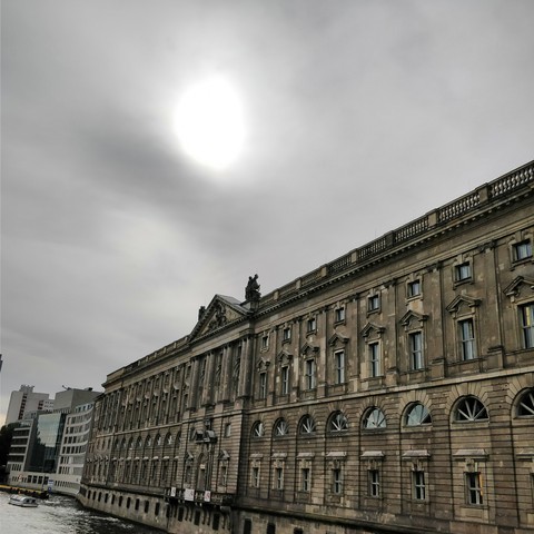 Sun under clouds