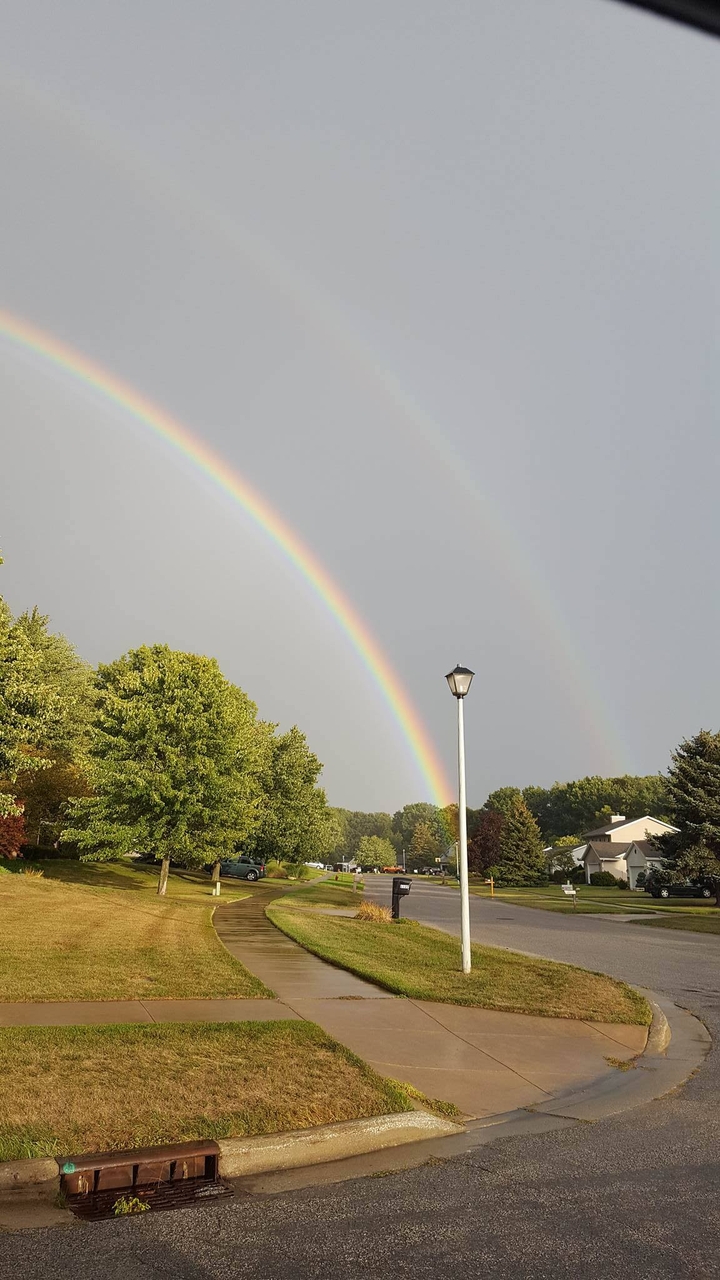 a double rainbow