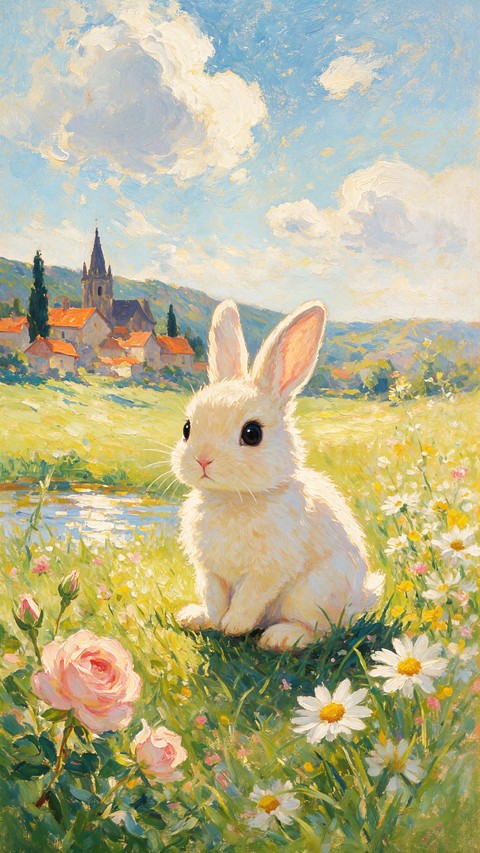 Rabbit, paint achtergronden