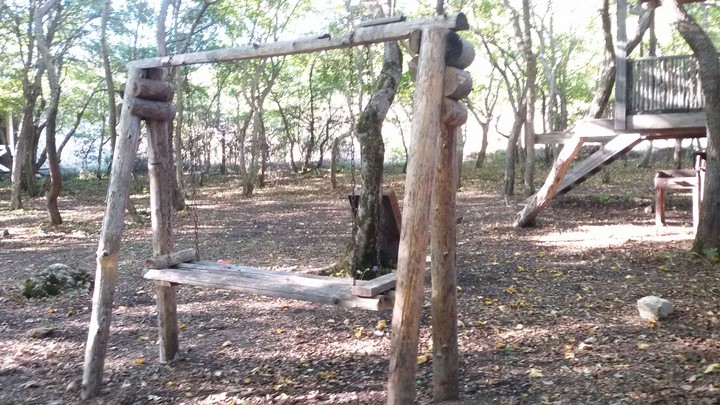wood-made swing