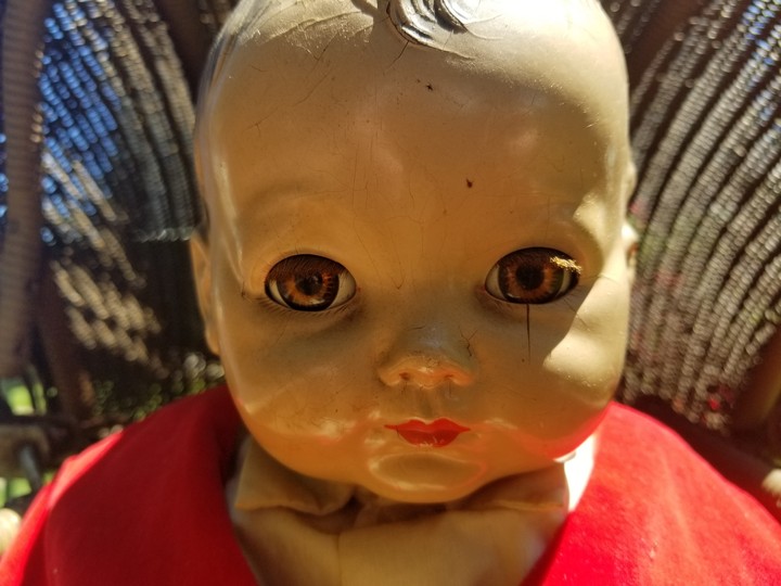 coloured creepy baby