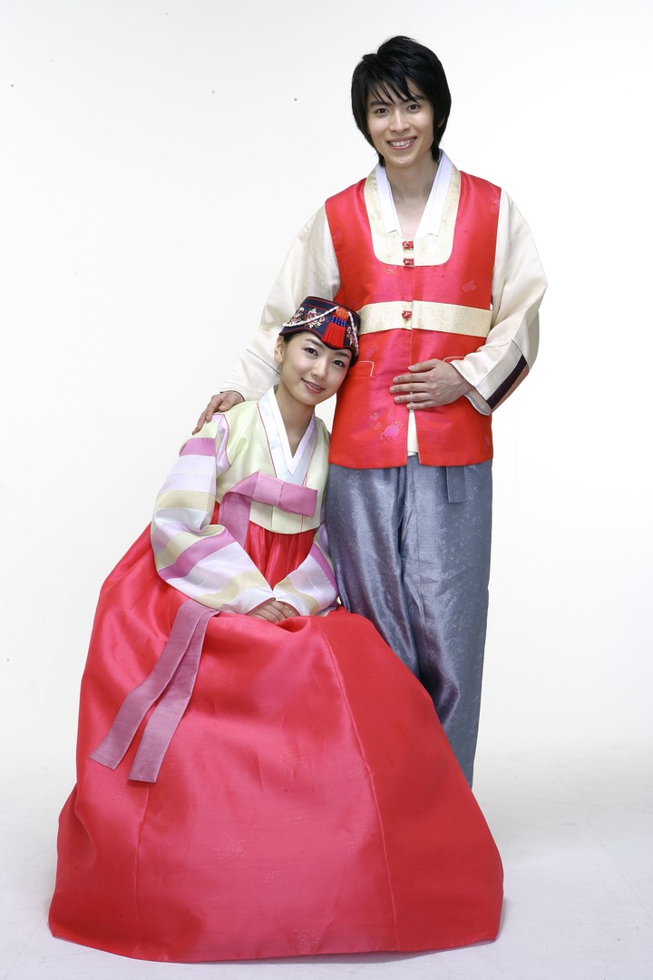 Couple in Korean Dress