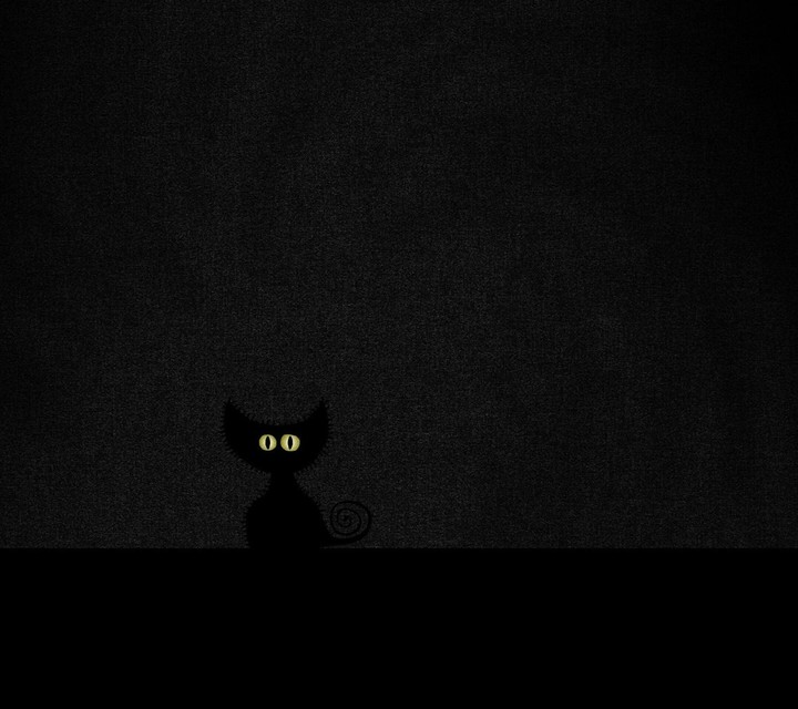 Black Cat With a Green eyes