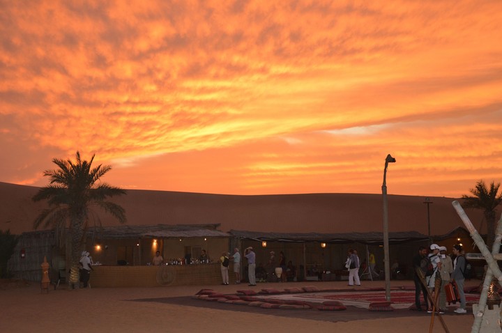 desert safari  sunset
