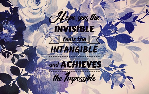 Never lose hope