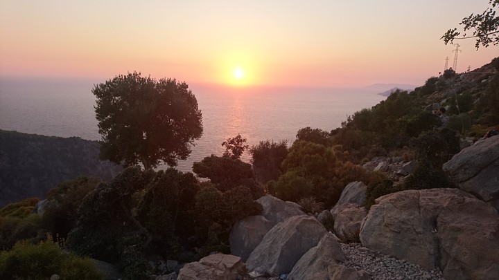 Sunset at Butterfly Valley