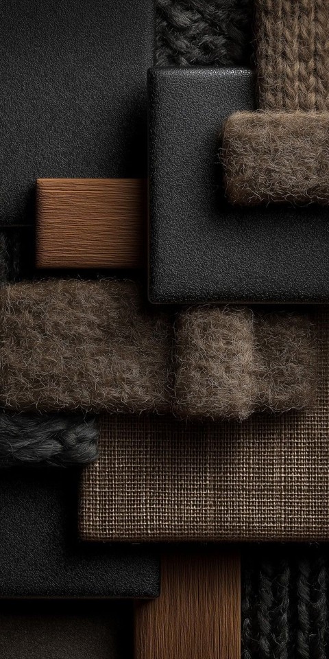 Leather, brown桌布