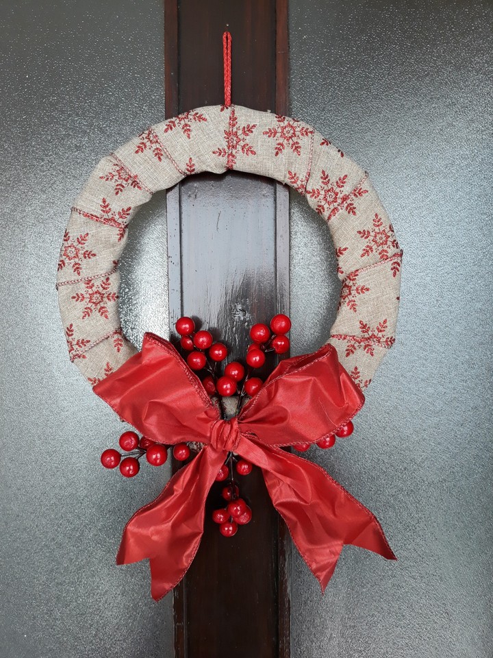 Red Christmas Wreath