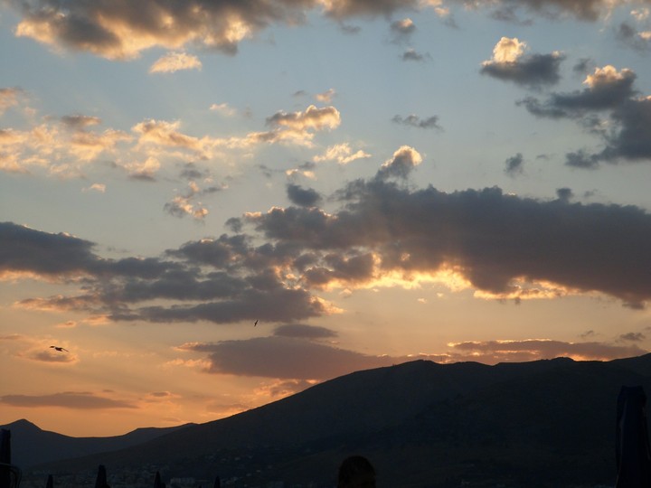 Cloudy sunset