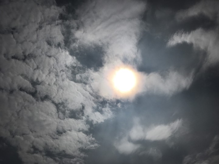 Hazy sun