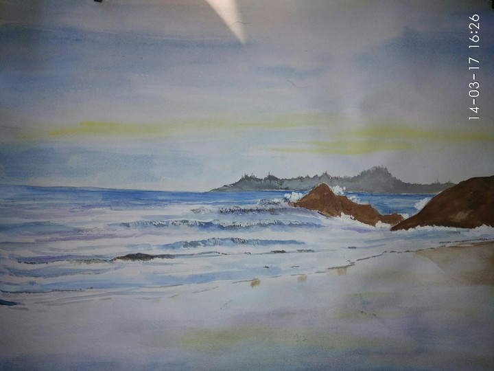 beach painting