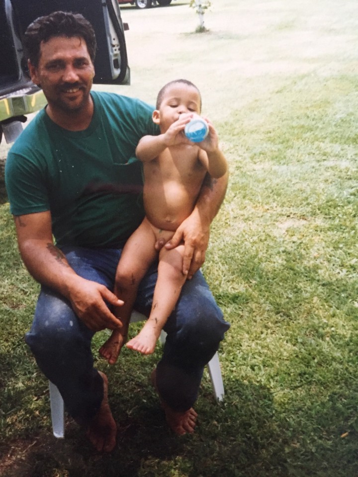 papa Frank and trey