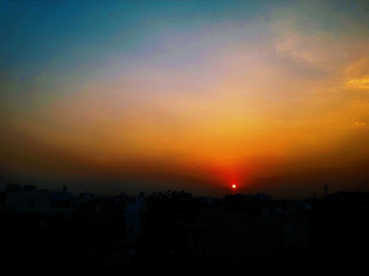 sunset time