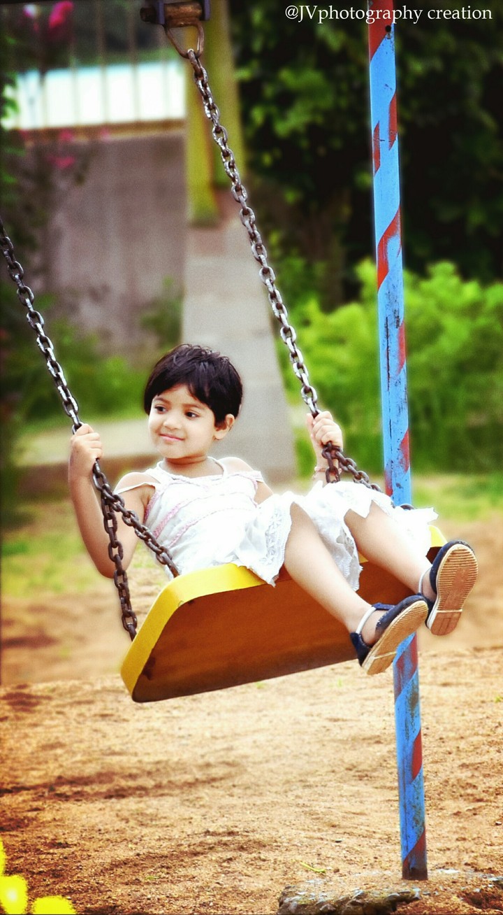 little girl in the park
