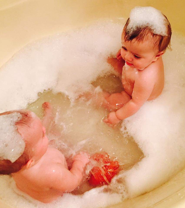 Twins Bath Time