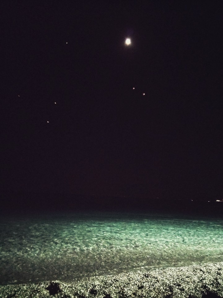 stary night in a city