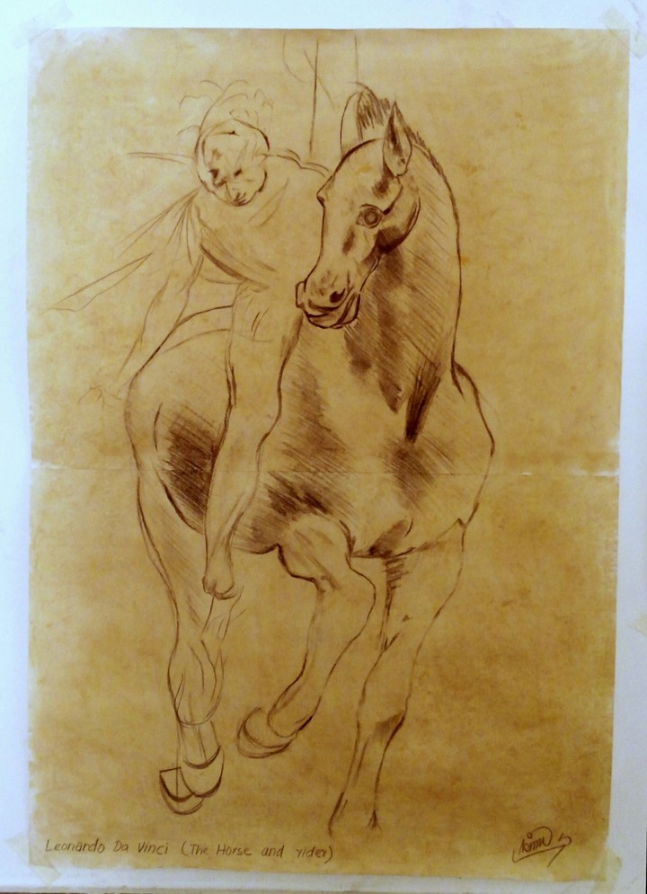 The horse and the rider by me