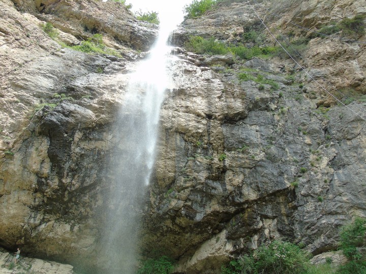 Guba. Azerbaijan. Waterfall Afurja.