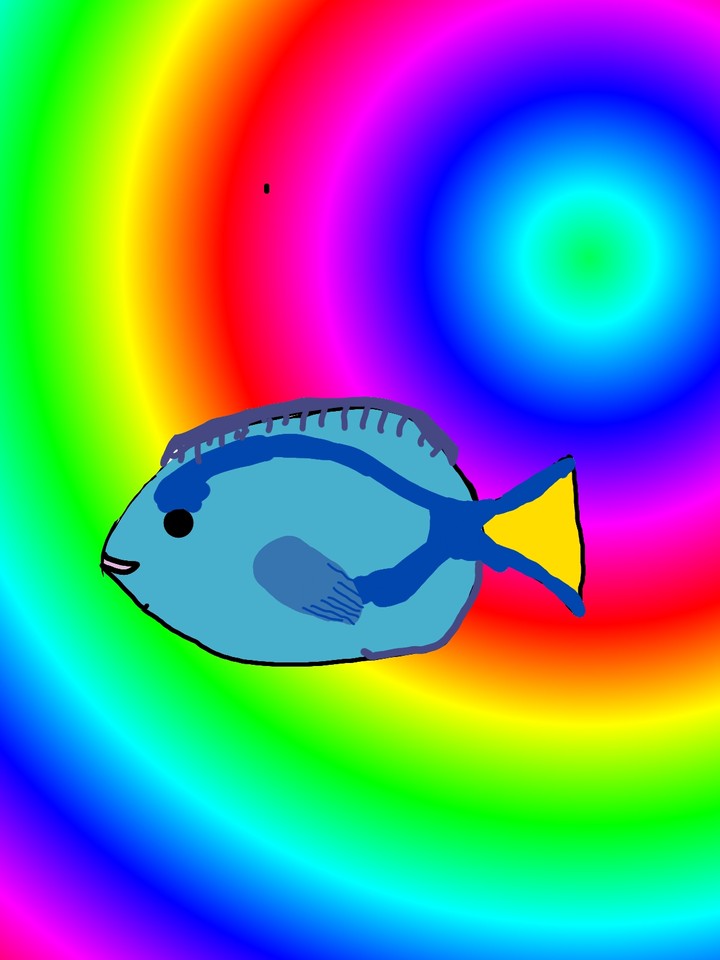 Skizze Paletten Doktorfisch