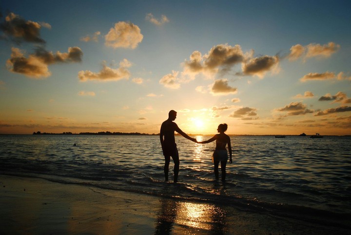 love at beach.