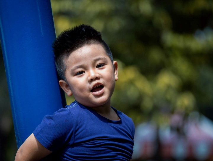 Cute boy in Vietnam.