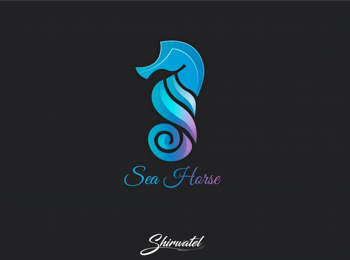 Sea Horse | Flat Minimal Design