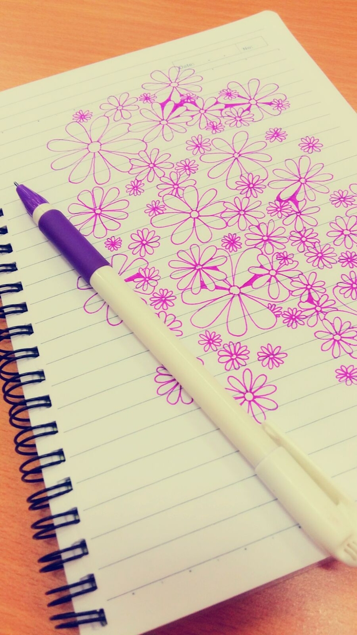 flower in the paper