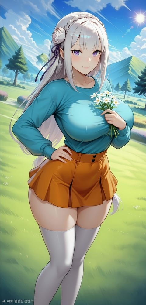 Thigh, Cartoon, Long_hair