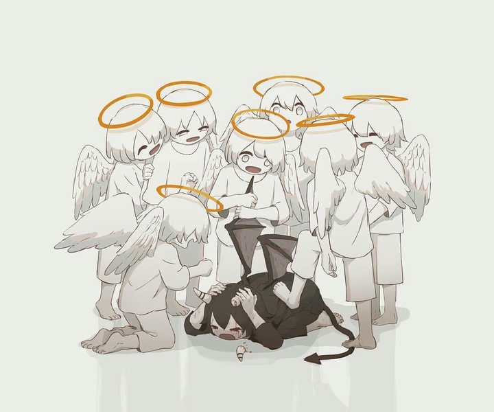 demon and angel