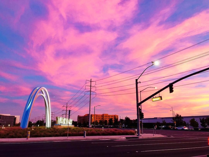 purple sky