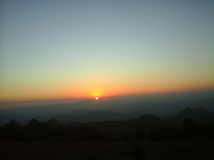 at morning