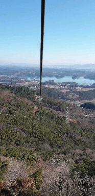 Zip-line (course 3) of Geumosan Mountain, Hadong-gun, Korea
