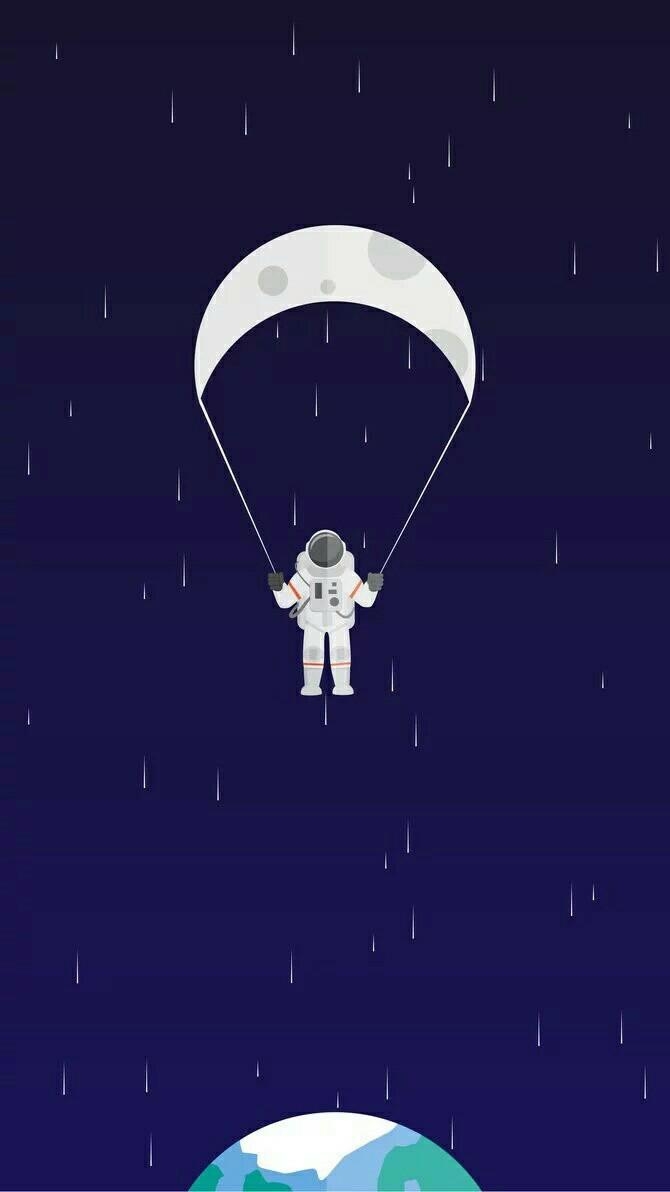 Minimalist Space Parachute